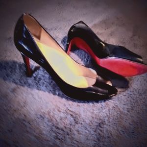 Christian Louboutin Black Claaaic 4 in stilettos